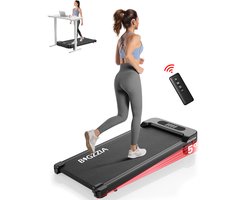 BIGZZIA Loopband draagbaar met 5% helling - 4-in-1 Walkingpad Elektrisch - loopkussen 1-8 km/u instelbaar - Motor 2,5 pk - met afstandsbediening en LED-display - loopvlak 39 x 94 cm - Zwart