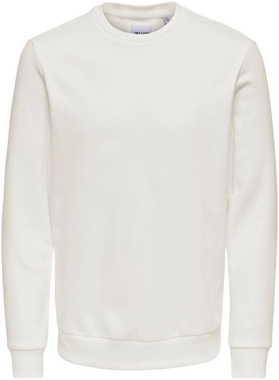 Only & Sons Pull Onsceres Crew Neck Noos 22018683 Cloud Dancer Hommes Taille - XL