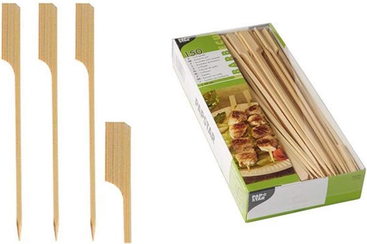 Grillspiesen 25 cm - 150 stuks voor BBQ en creatieve gerechten