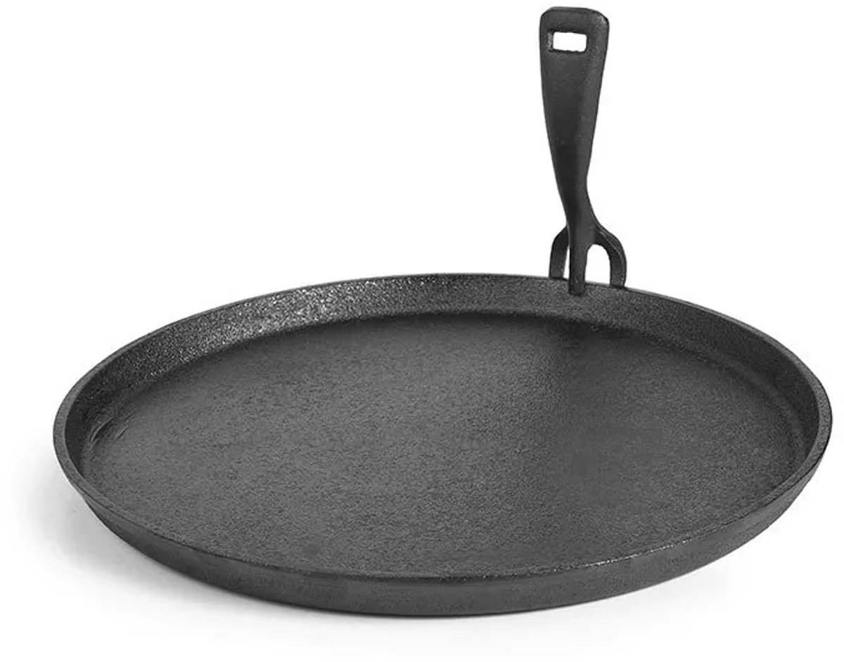 Ibili Ijzer Gegoten Plaat 26 Cm Zwart