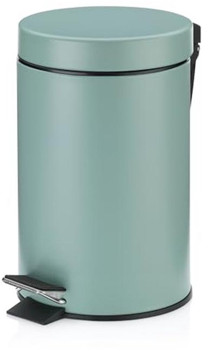 Pedaalemmer 3L - Stijlvolle Vuilnisbak voor Badkamer of Keuken - Jadegroen