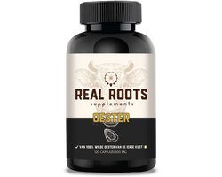 Real Roots Oester capsules - Supplement - Rijk aan zink, vitamine B12, koper, selenium, jodium en chroom - 120 stuks