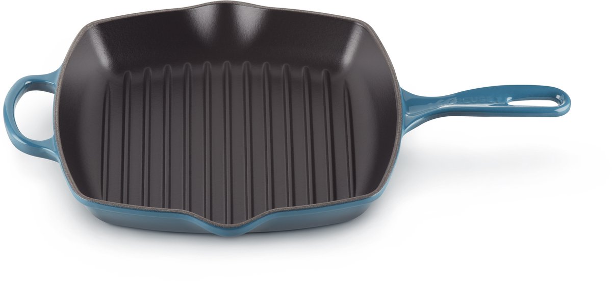 Le Creuset Signature Vierkante Grillpan Deep Teal 26cm