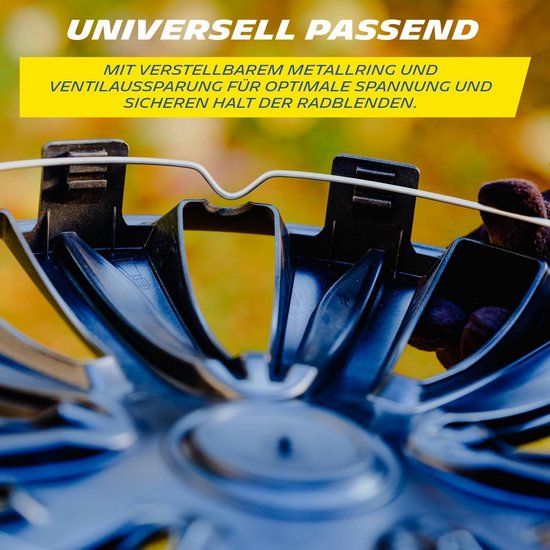 NRM Stig Wieldoppen zilver 13 inch set van 4 stuks NRM Stig Wieldoppen zilver 13 inch set van 4 stuks