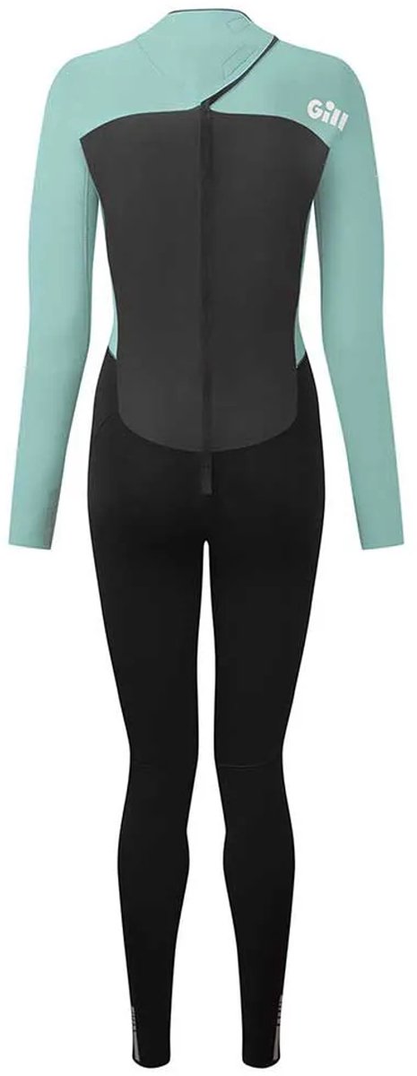 2025 Gill Dames Pursuit 4/3mm Gbs Rug Ritssluiting Wetsuit - Egg