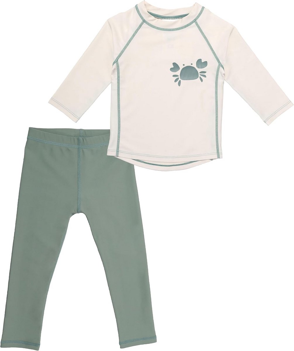 UV-beschermende badset voor baby | Lange zwembroek en zwemshirt met UPF 80+ | Sneldrogend en Oeko-Tex gecertificeerd