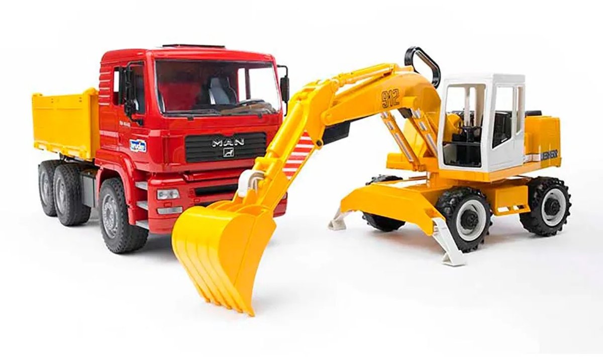 Bruder 2751 MAN vrachtwagen met Liebherr kraan — afbeelding 13