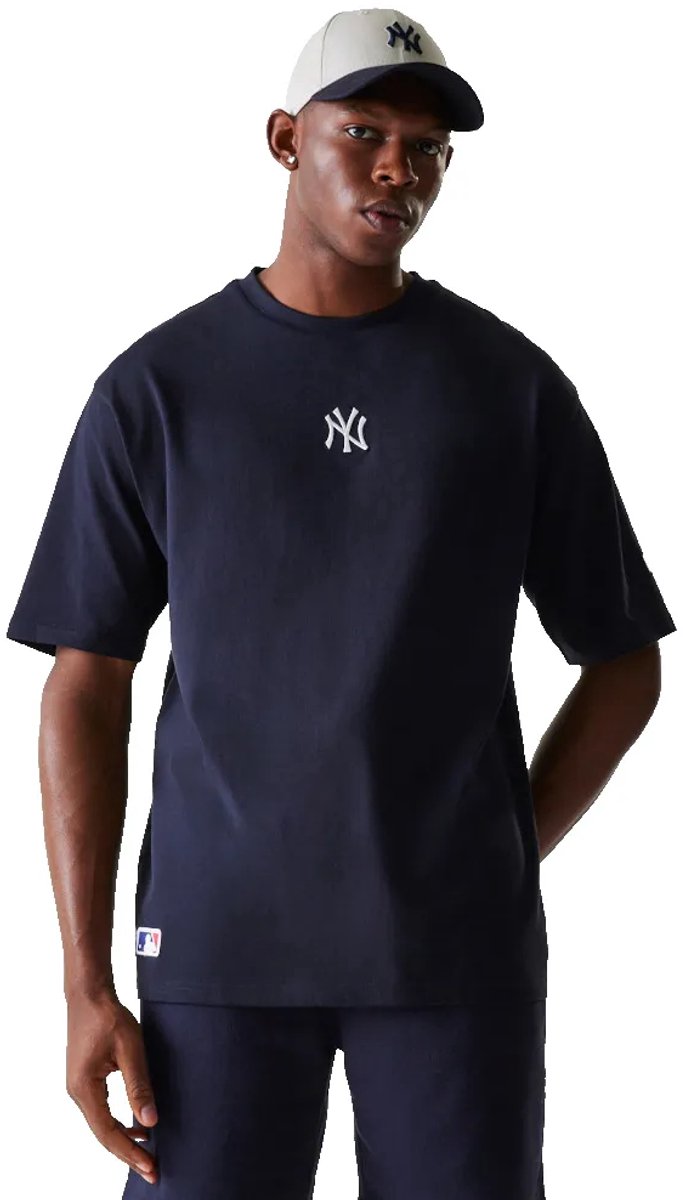 New Era Mlb Le Midi New York Yankees T-shirt Met Korte Mouwen Man Vrouw Blauw