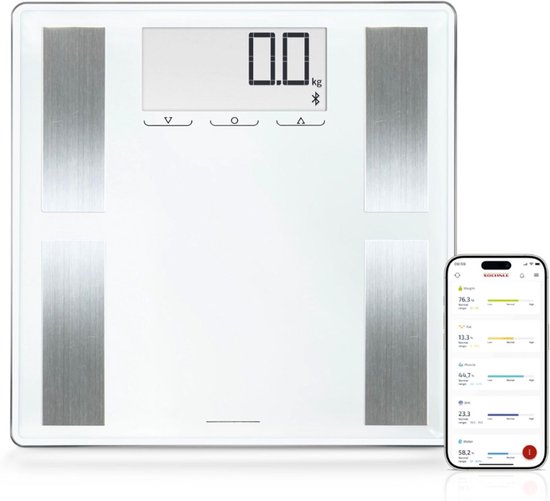 Shape Sense Connect 100 Slimme Lichaamsanalyseweegschaal – Bluetooth ...