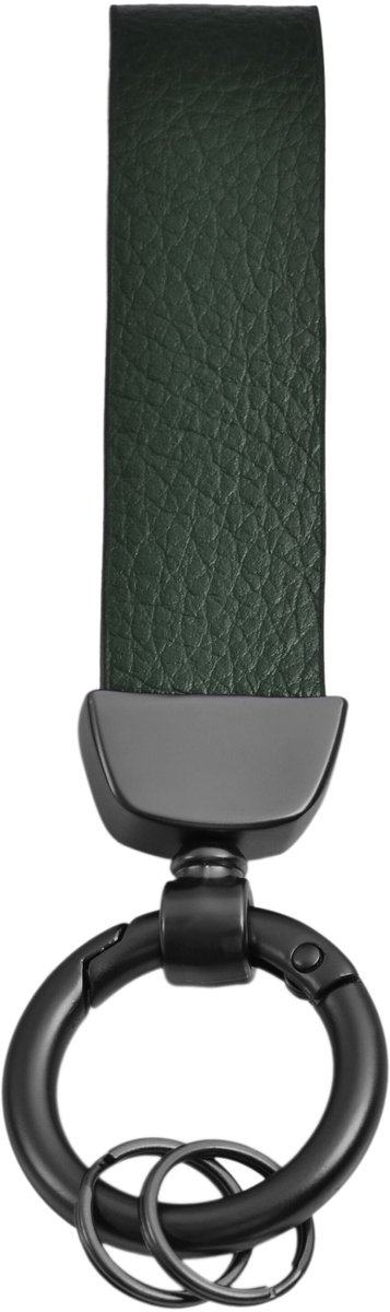 AKZENT Akzent Unisex Sleutelhanger Alec Akzent sleutelhanger van echt leer en roestvrij staal