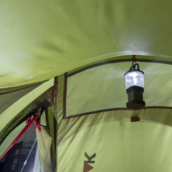 High Peak Siskin LW - Tunneltent - 2-Persoons - Groen/rood — afbeelding 4