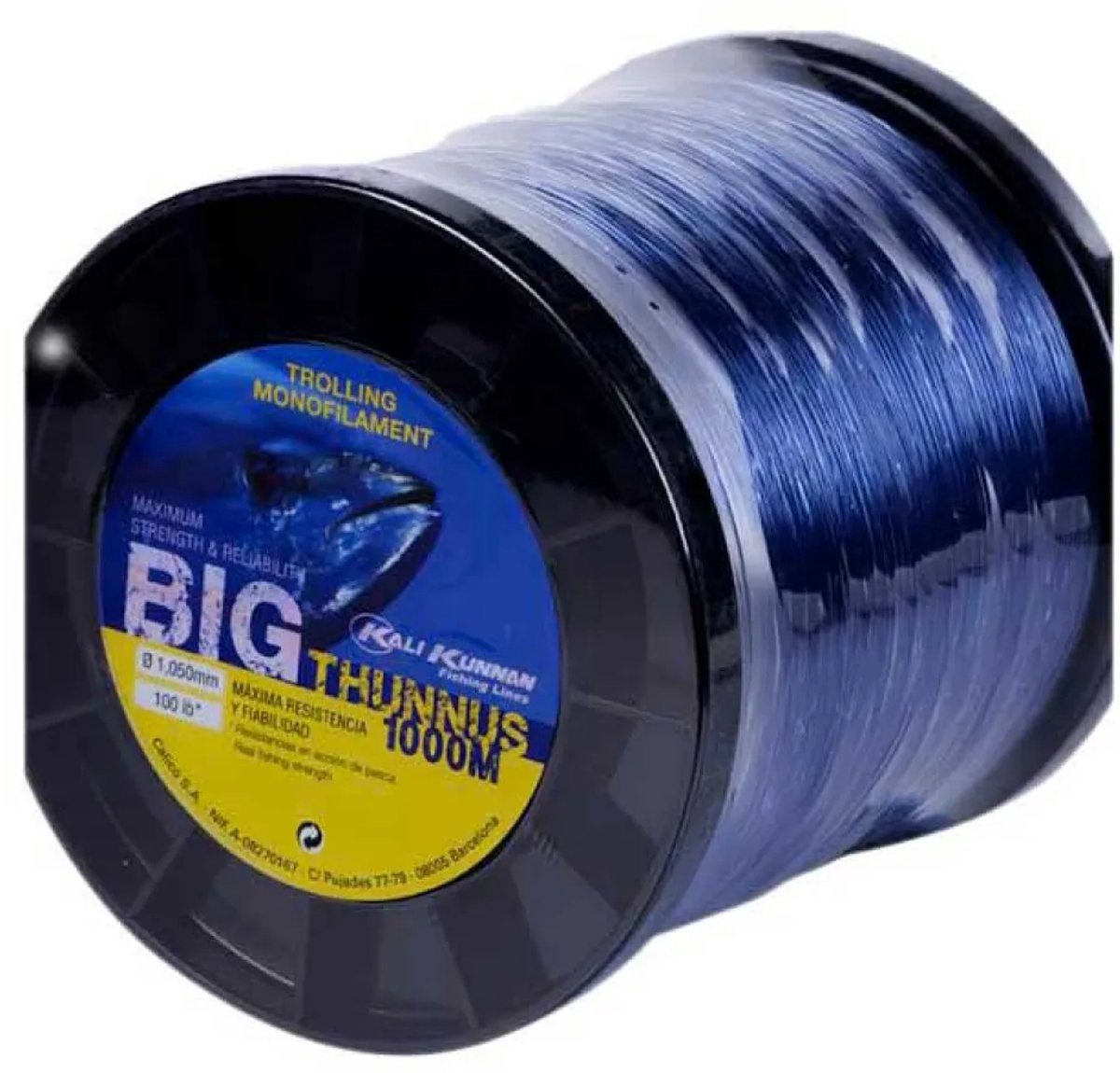 Kali Kunnan Big Thunnus Monofilament 1000 M Blauw 0.875 mm