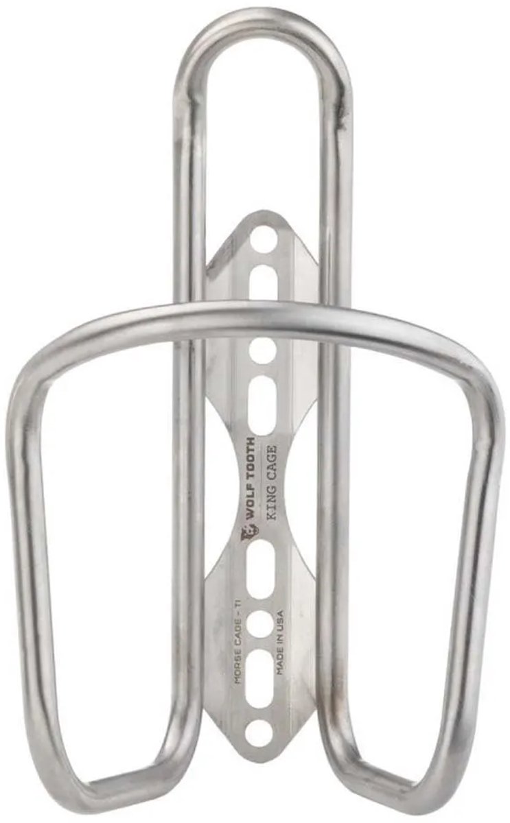 Wolf Tooth Titanium Bidonhouder Zilver