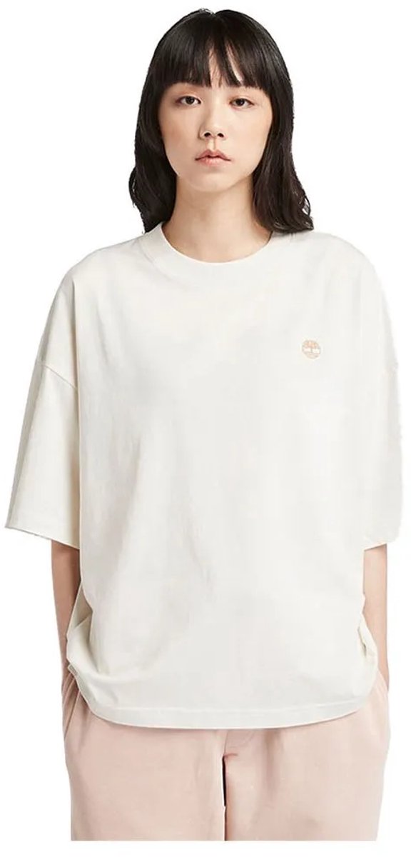 Timberland Dunstan Oversize T-shirt Met Korte Mouwen Beige M Vrouw