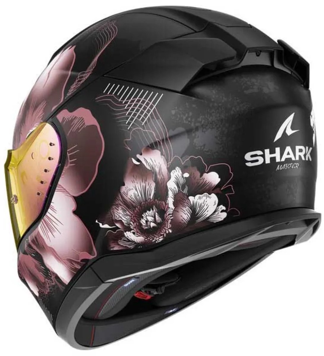 Shark D-Skwal 3 Mayfer Mat Zwart Roze Integraalhelm - Maat XS - Helm – foto 2