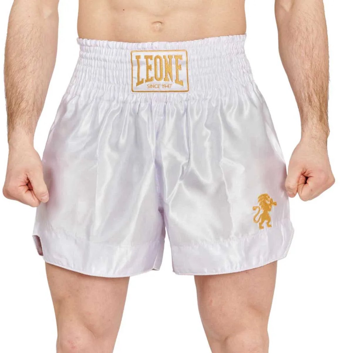 Leone1947 Basic 2 Thaiboksbroekjes Wit L Man