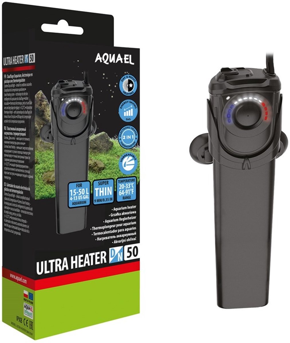 Aquael Ultra Verwarmer Dag & Nacht 50W