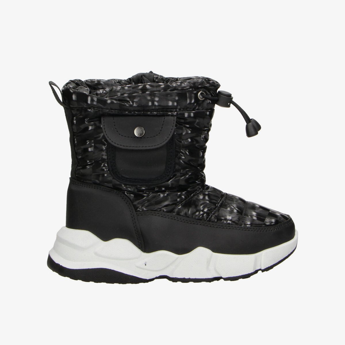 Dream Pairs gevoerde kinder snowboots – Moonboots Zwart