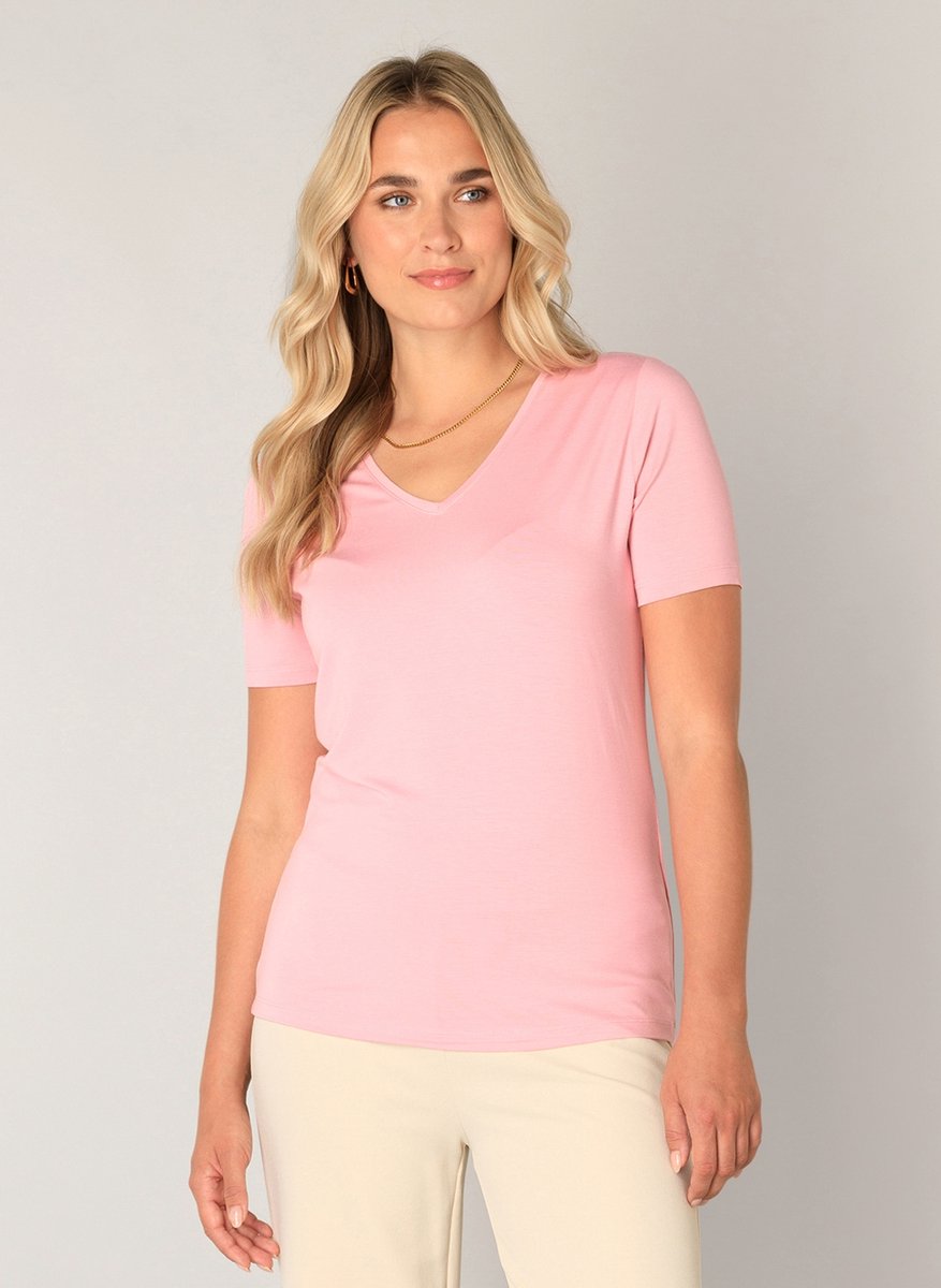 BASE LEVEL Yanic Jersey Shirt - Soft Pink - maat 38