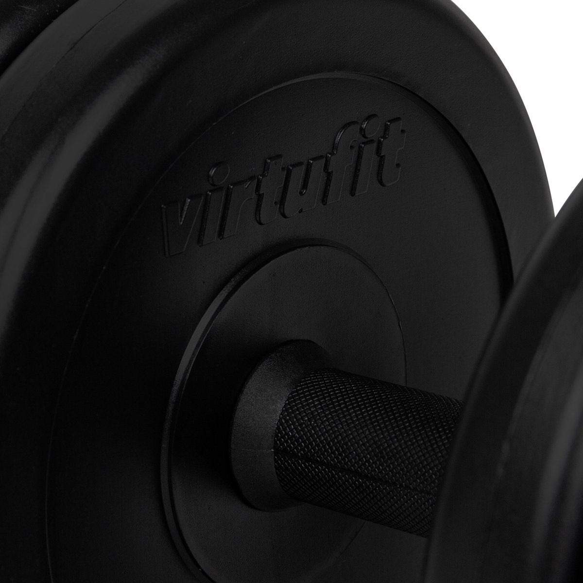 VirtuFit Verstelbare Dumbbell - Zwart - Vinyl - 15 kg - Dumbbel Set - Inclusief Schroefsluitingen - Extra Grip - Behandeld met Beschermende Olie - Dumbells - Gewichten – foto 6