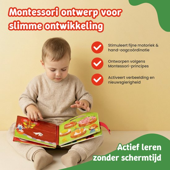 Adamir Busyboard Book Boerderij Editie - Montessori Speelgoed - Educatief Speelgoed - Sensorisch Speelgoed - Activiteiten Speelgoed - Het Grote Speelgoed Boek 2026 van Adamir — afbeelding 3