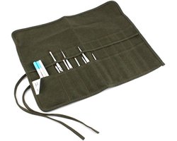 Brush Holder 22 Hole Artist Brush Holder Roll Up Carrying Bag Roll Up Drawing Pen Case Organizer Schilderkwasten Penselen Opbergtas