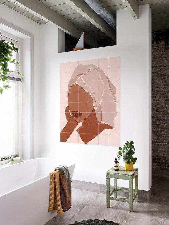 IXXI Sunday Mood, Sacrée Frangine - 100 x 140 cm - Support d'accrochage gratuit - Grande décoration murale et posters - Minimaliste, Abstrait, Graphisme