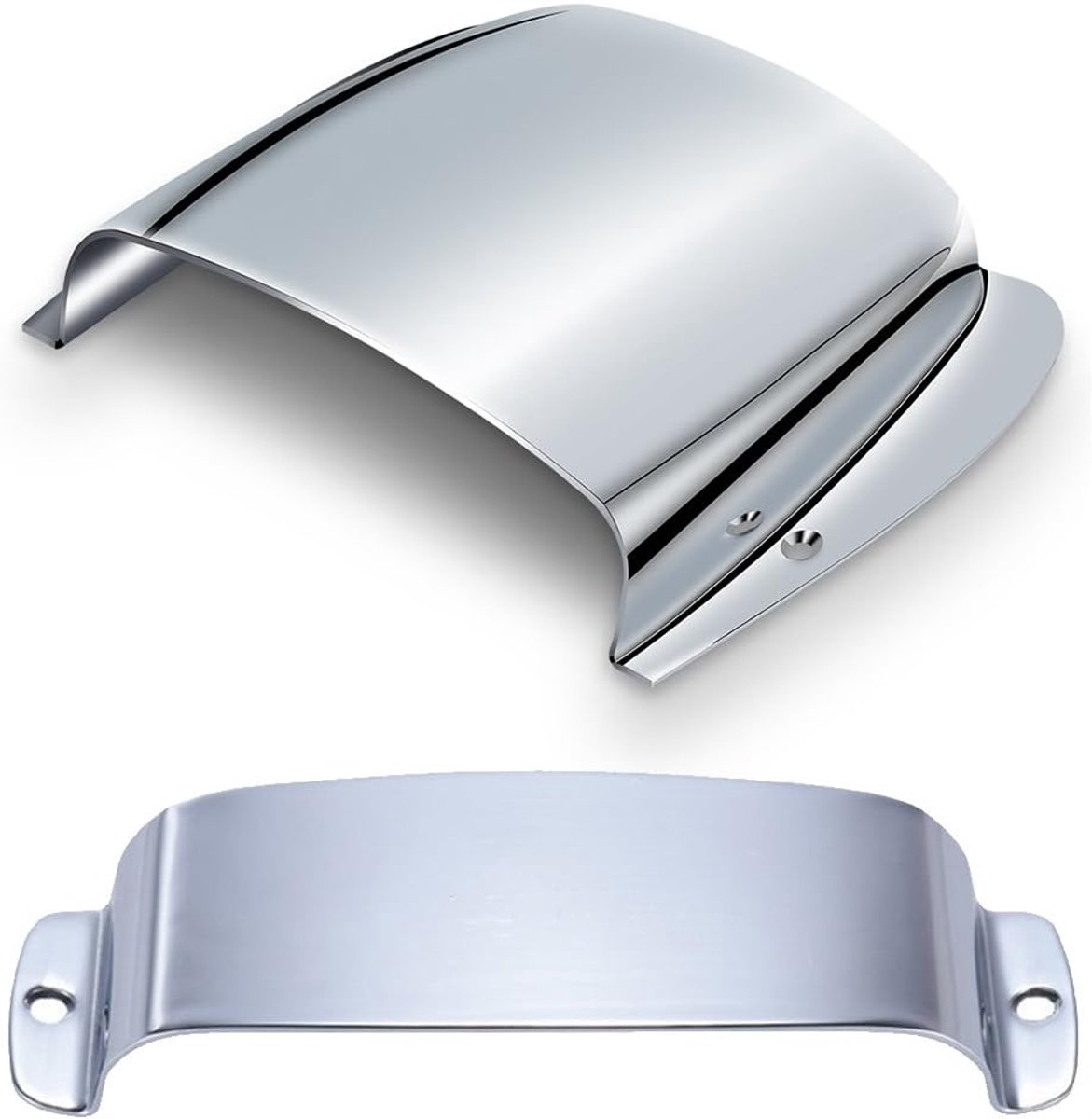 Dilwe Pickup Cover Set Pickup Bridge Cover for JB Bass(Silver)