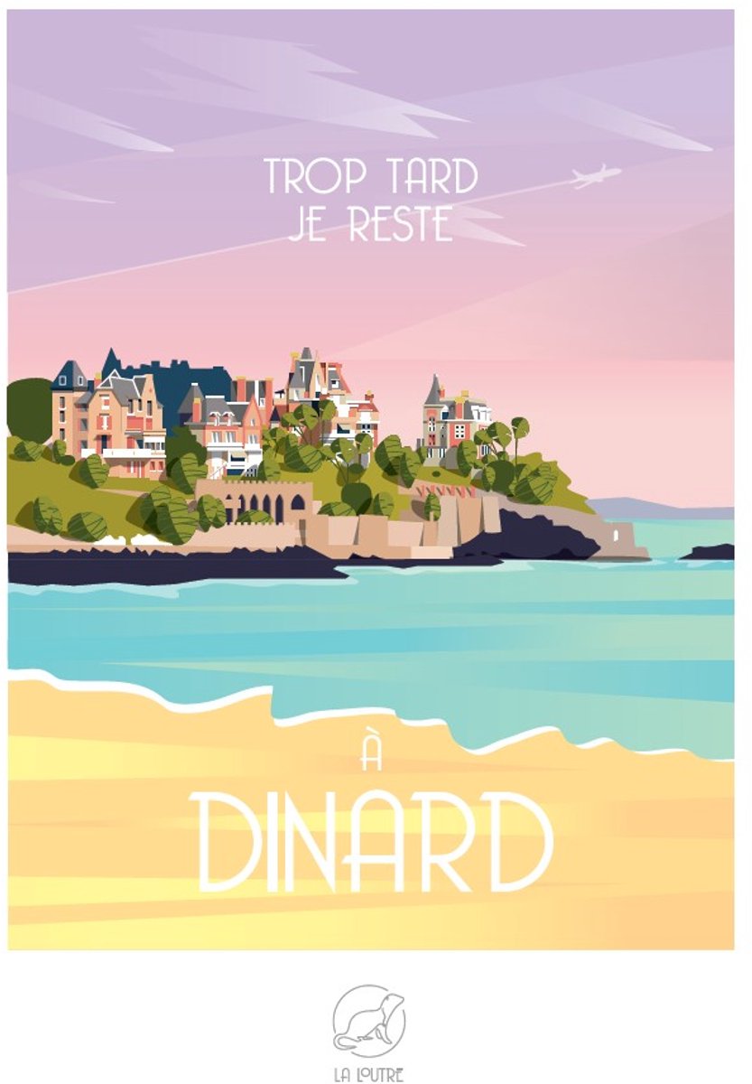 La Loutre legpuzzel Trop Tard Je reste à DINARD - 1000 stukjes puzzel.