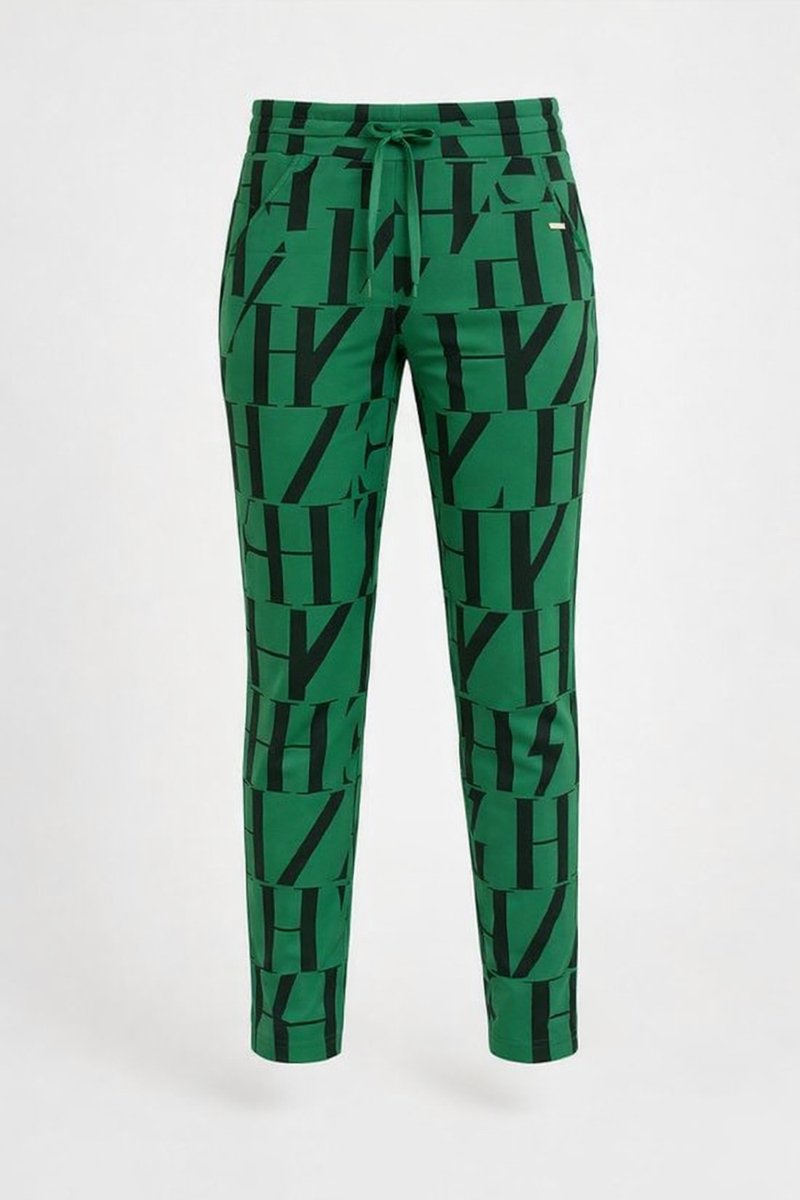 Angelle Milan Travelbroek Dames - Groen - Travelstof - Maat XL