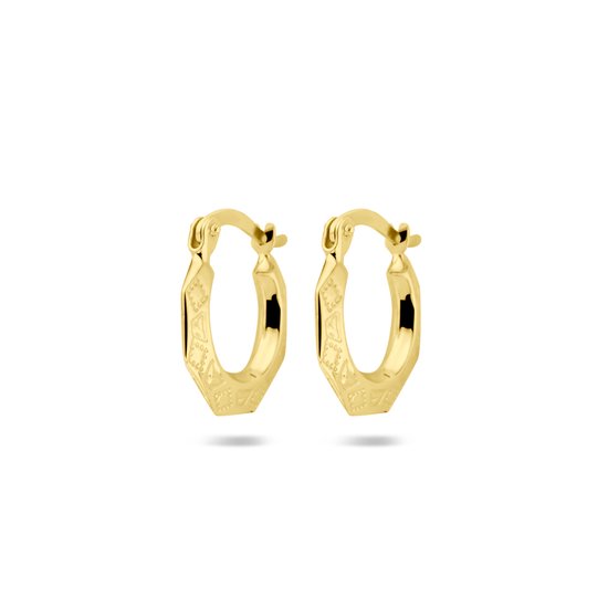 SPARKLE14 - Boucles d'oreille anneaux Lapide - Or