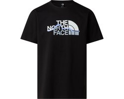 The North Face M MOUNTAIN LINE REGULAR SHORT SLEEVE TEE Heren Outdoorshirt - TNF Zwart