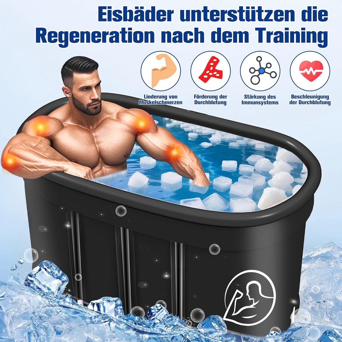 IJsbad Ovaal XXL 120 cm - Altameubel Pro Cold Therapy Tub - - IJsbad - €330,00