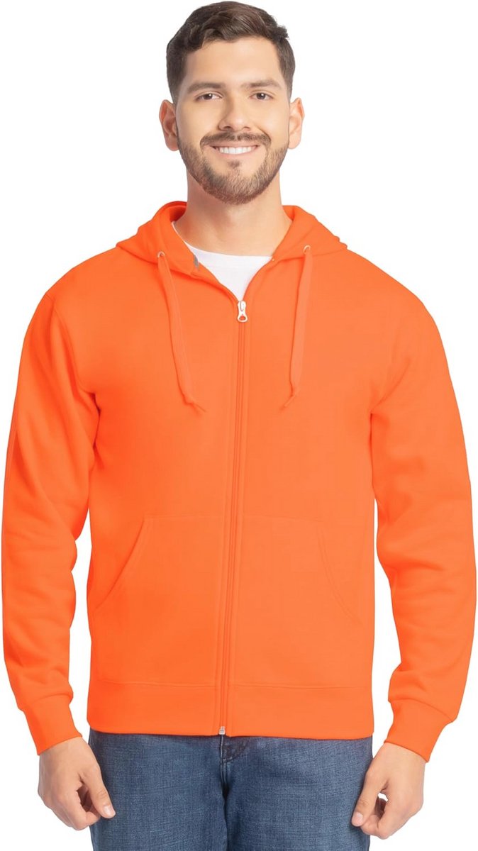 Zachte Fleece Hoodie met Volledige Rits voor Volwassenen - Uniseks