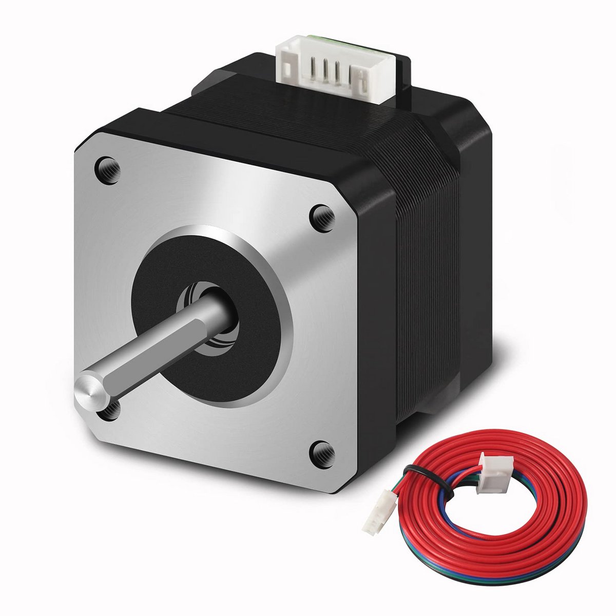 Nema 17 Stappenmotor 42-34 Pancake 1,5 A-3,8 V voor 3D-printer en CNC-extruder