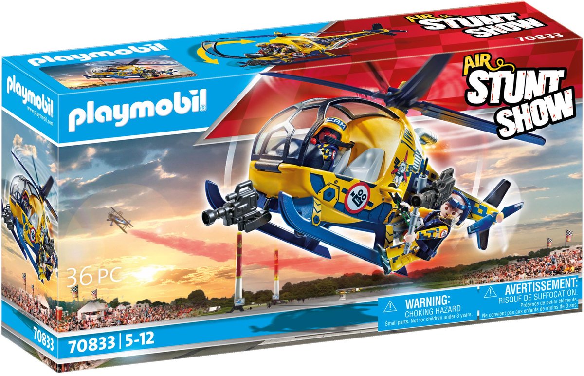 PLAYMOBIL Air Stuntshow filmploeghelikopter - 70833