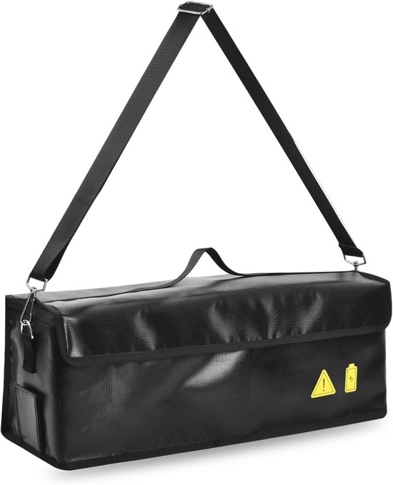 Housse De Protection Ignifuge Pour Batterie LiPo - Anti-explosion, Rangement Et Charge Sécurisés (Noir, 35,6 X 19,8 X 24,1 Cm)