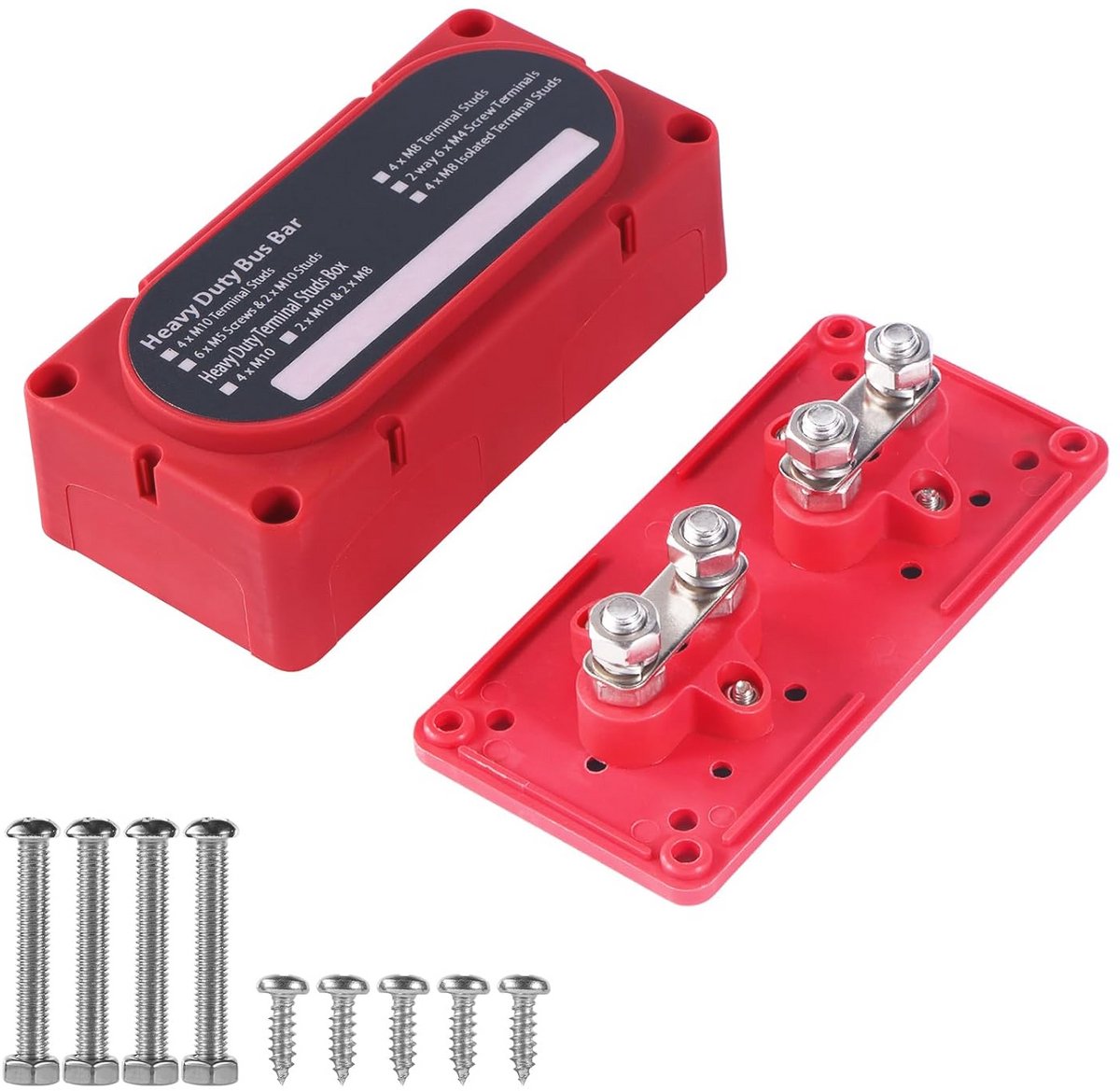 Verzamelrailkast 300 A Stroomverdelingsblok 12V - 48V DC voor Auto's, Campers en Jachten