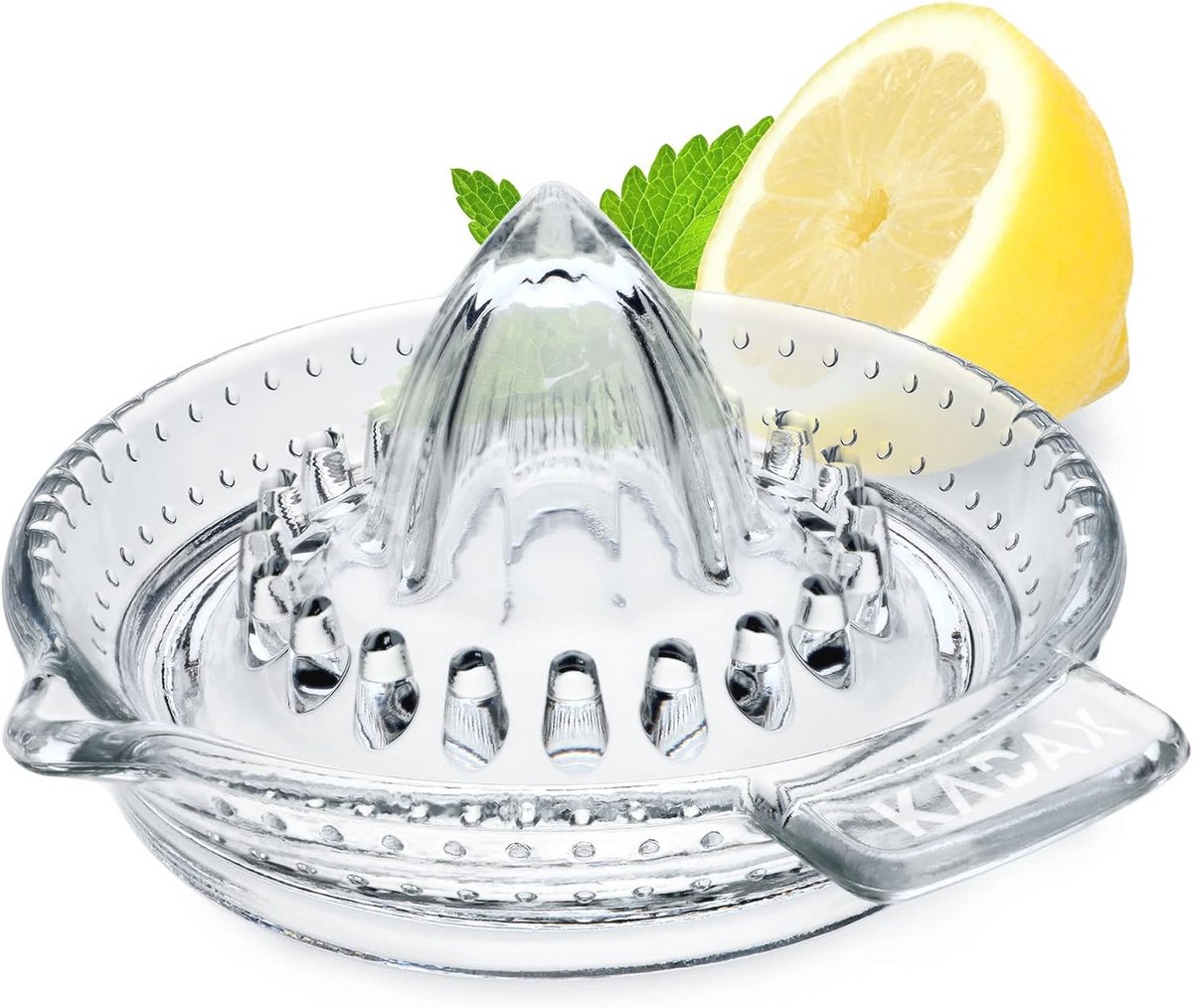 Citruspers van natrium- en calciumglas - Perfect voor citroenen, sinaasappels en limoenen