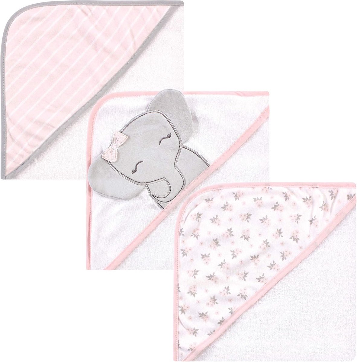 Unisex Baby Hooded Towel - Schattige Olifant - 100% Katoen