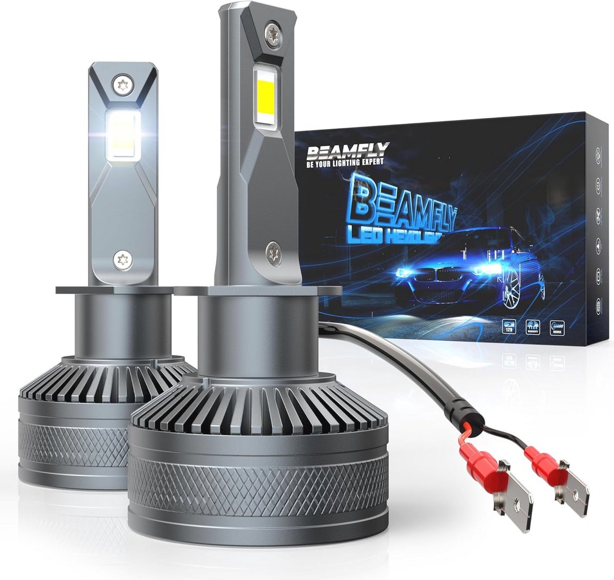 H7 LED-autolampen 130W 28000LM 6000K - Lichtsterkte voor uw auto