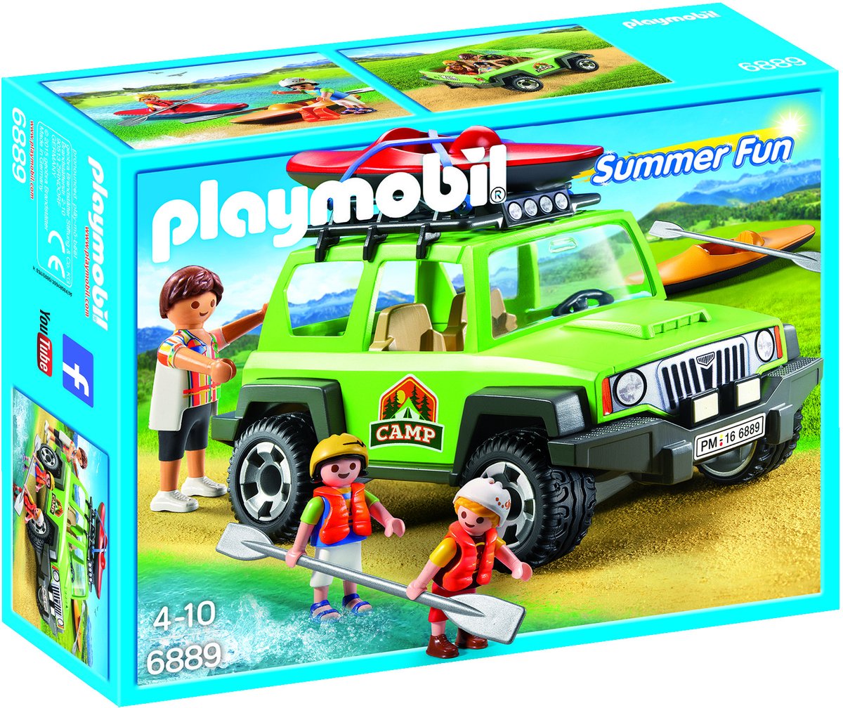 PLAYMOBIL Familieterreinwagen kajaks
