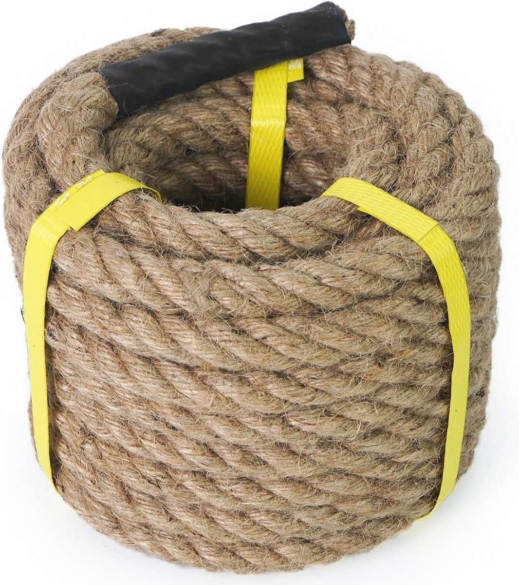 Gedraaid Henneptouw - 3,5 cm (2,5 cm) voor Knutselen, Klimmen, Ankers en Tuinieren