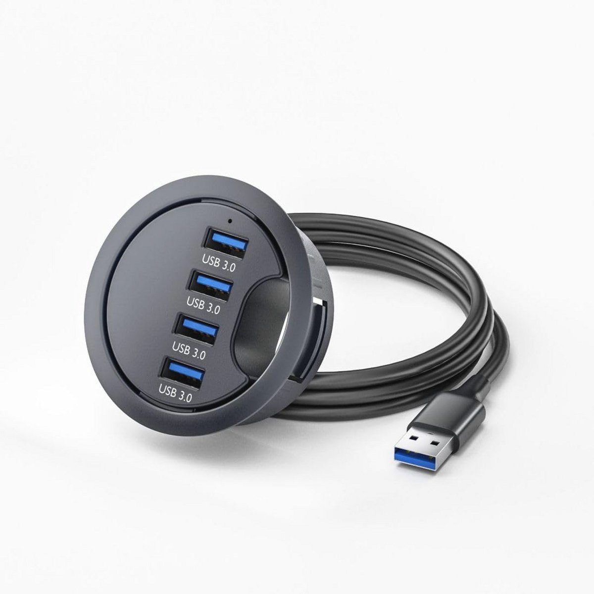USB 3.0 Inbouw Desktop Hub met 4 Poorten - Ideaal voor Bureau