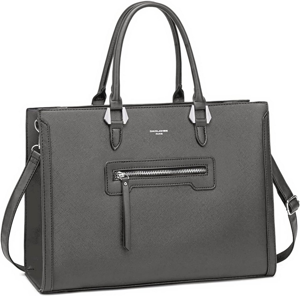 Grote Elegante Dames Handtas - Shopper van PU Leer met Veel Vakken - Perfect voor School, Werk en Dagelijks Gebruik - Grijs
