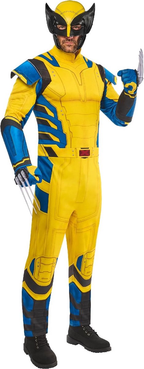 Wolverine Klassiek Kostuum voor Volwassenen Maat M – X-Men Cosplay Outfit