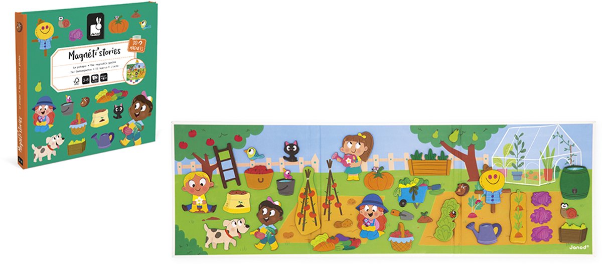 Janod - Magneti Stories - De moestuin – Educatieve magneetset — afbeelding 5