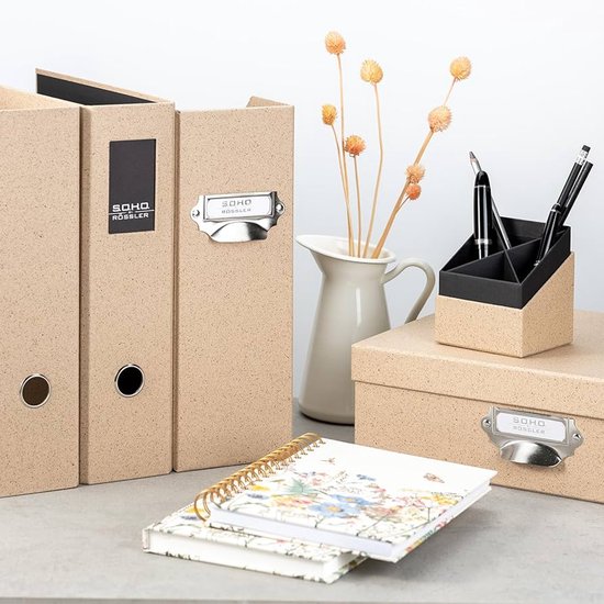 WestonBoxen A4 plastic opbergdozen met deksels voor kunstenaarsbenodigdheden, papier en karton - 3,6 liter inhoud (Meerkleurig / Transparant