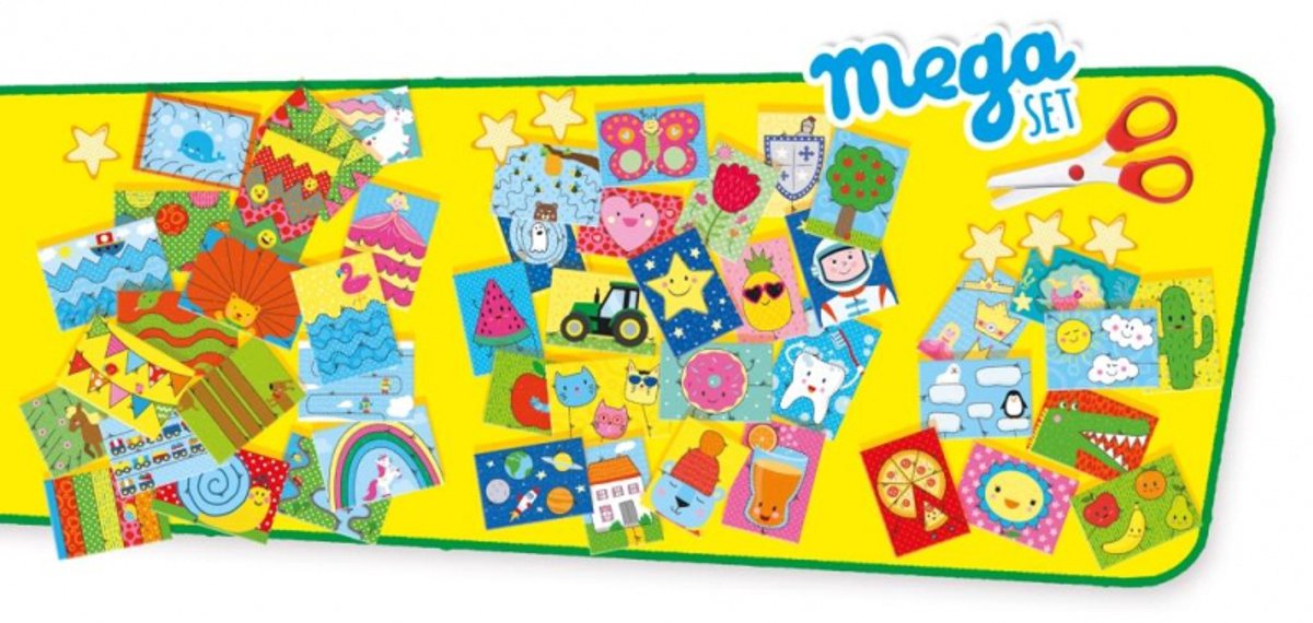 SES Creative - Ik Leer Knippen Mega Set - Montessori Speelgoed - 48 Knipvellen en Veilige Schaar - Knutselpakket voor kinderen vanaf 3 jaar — afbeelding 5