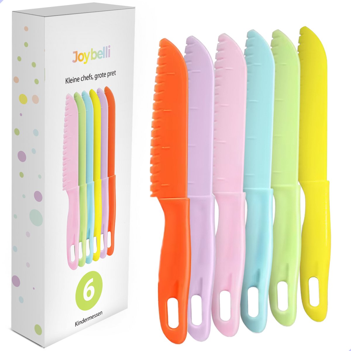 Joybelli® Kindermessenset - 6-delig - Messen - Kindermessen - le petit chef - Mes kind - Kindermes - Kindermessenset